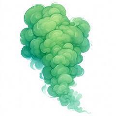 Glistening Green Scented Puff for Aroma Therapy and Decor