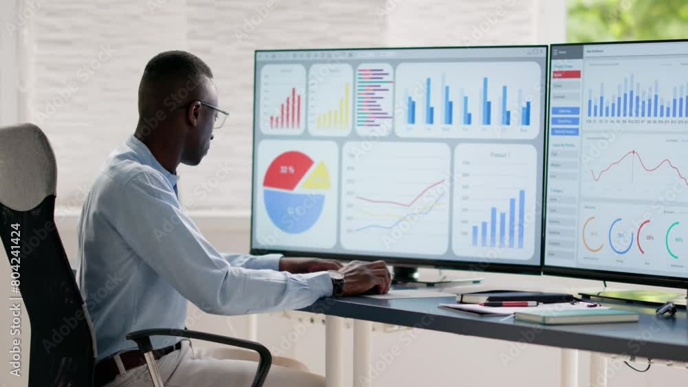 Aufkleber business data analytics dashboard