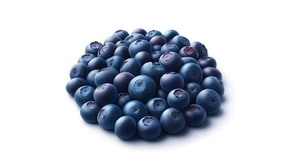 blueberries isolated on white