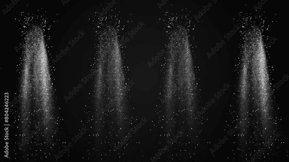 Poster this template features an abstract dust grainy round shape design and a black stipple glitter textur