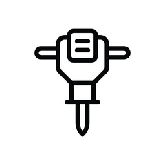 Jackhammer vector icon