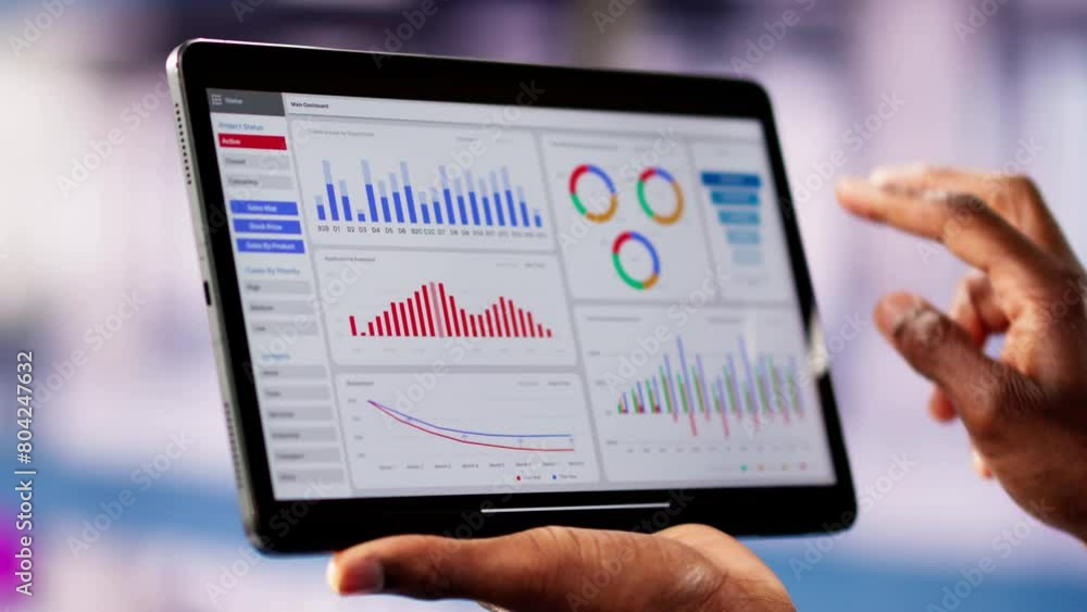 Aufkleber finance analytics data chart