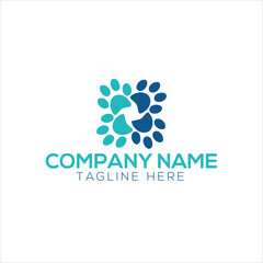logo pet shop animal care veterinary channel circle dog cat rabbit parrot
