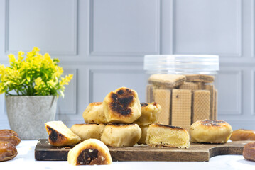 Overcooked Bakpia. A Unique Twist to a Traditional Indonesian Snack. Yogyakarta food signature