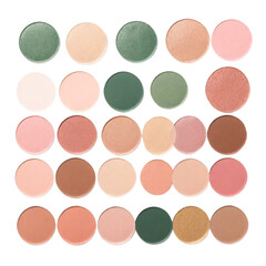 Fototapeta premium Eyeshadows palette on Isolated transparent background png. generated with AI