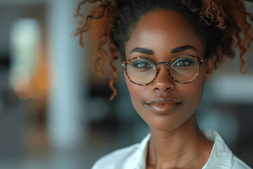 Confident Mature Black Businesswoman in Modern Office