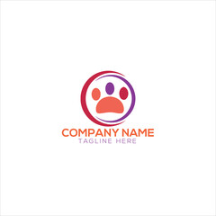 dog cat pet house home love logo vector icon line art outline
