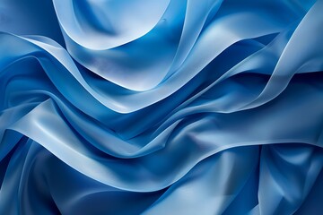 Abstract Blue Banner Background. A panorama abstract blue background with a curving or bending feel .