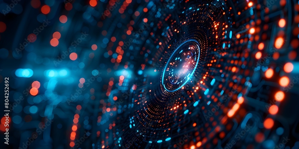 Poster enhancing digital security and privacy in a tech driven world a futuristic of modern networking and 