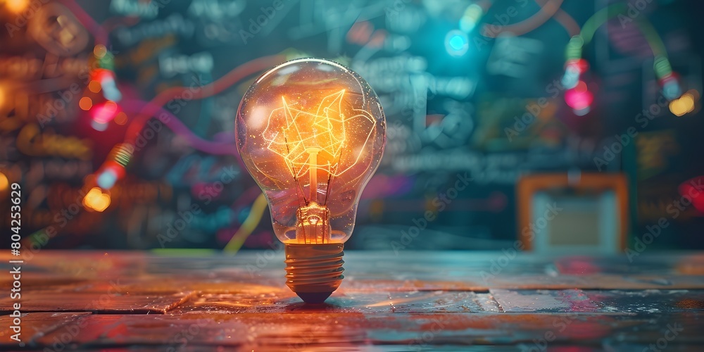Aufkleber illuminating ideas harnessing the power of innovation and invention to spark transformative solution
