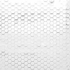 Hexagonally Patterned White Wall for Advertising and Design