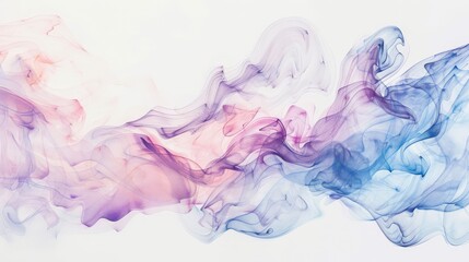 Soft, swirling pastel smoke waves, evoking a sense of calm and the process of healing. Ideal for wellness and health ads