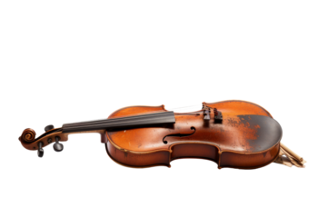 Melodic Harmony: A Serenade in White. On a White or Clear Surface PNG Transparent Background.