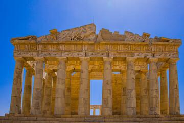 Obraz premium Lanzhou City, Gansu Province-Great Wall Western Film and Television City