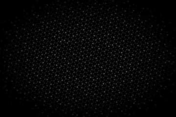 Obraz premium Black triangular grid textured background. Small triangles abstract empty backgrop.