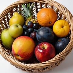 Naklejka na ściany i meble Mix Fruits in a basket