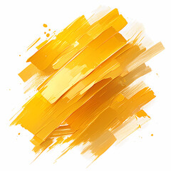 Isolated Blurred Brushstrokes of Bright Yellowness - Artistic Expression for Design Inspiration