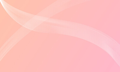 gold pink smooth lines wave curves with gradient abstract background