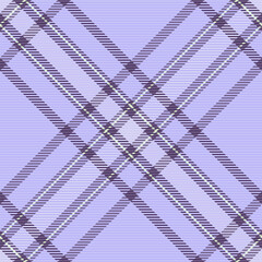 Greeting pattern plaid vector, hipster seamless background texture. Male check textile fabric tartan in light and violet colors.