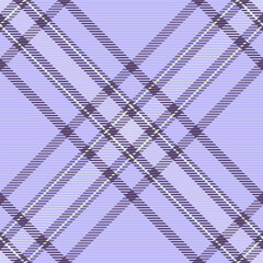 Greeting pattern plaid vector, hipster seamless background texture. Male check textile fabric tartan in light and violet colors.