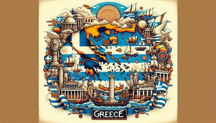 greece country banner,country flag