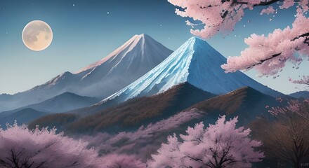 snowy mountain landscape