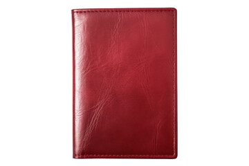 The Crimson Secret: A Red Leather Wallets Tale. On a White or Clear Surface PNG Transparent Background.