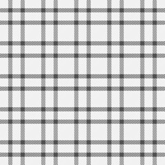 Hounds tooth seamless check pattern, baby background tartan fabric. Throw plaid vector textile texture in white and grey colors.