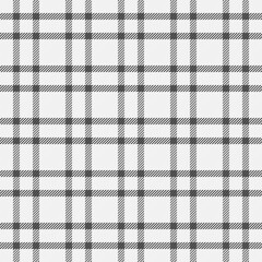 Hounds tooth seamless check pattern, baby background tartan fabric. Throw plaid vector textile texture in white and grey colors.