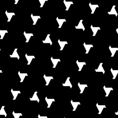 Geometric ornament. Figures wallpaper. Digital paper, textile print, web designing, abstract. Seamless surface pattern design. Blocks background. Vector artwork. Shapes motif. Polygons backdrop