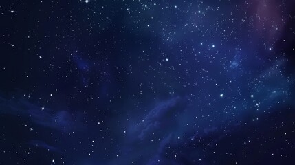 Mesmerizing Starry Night Sky with Galactic Nebula