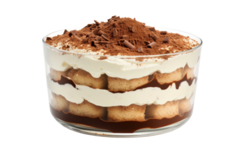 Decadent Delights: Indulgent Layers of Sweetness. On a White or Clear Surface PNG Transparent Background.