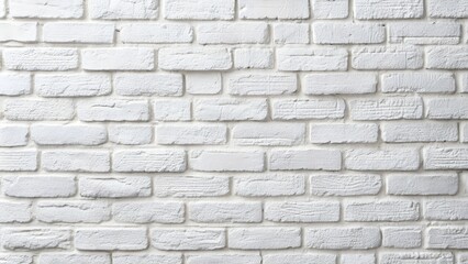 Fototapeta premium Texture of a white painted brick wall as a background or wallpaper.