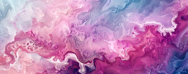 Fototapeta premium Fluid painting art with soft color gradients and a dreamy, textured effect