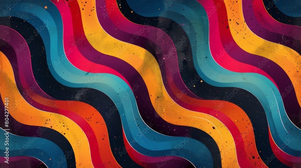 Poster colorful abstract background with wavy lines