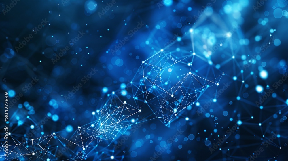 Poster background network technology abstract datum connection mesh tech blue design computer wallpaper cyb