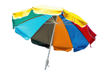 Industrial Strength Beach Umbrella on Transparent Background.