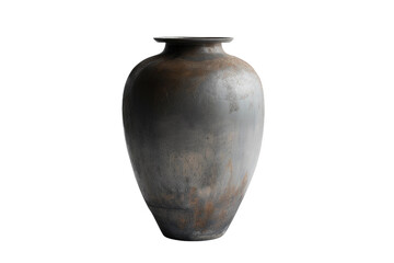 Durable Composite Outdoor Vase on Transparent Background.