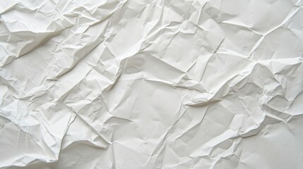 Obraz premium white crumpled fabric texture on low light background