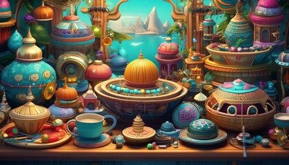Fototapeta premium Whimsical objects 