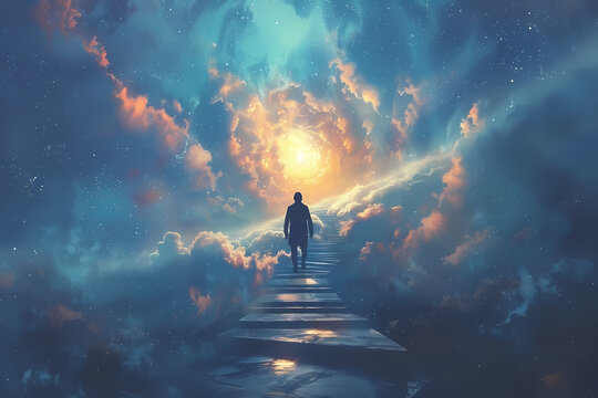 soul overcoming obstacles on its path to transcendence