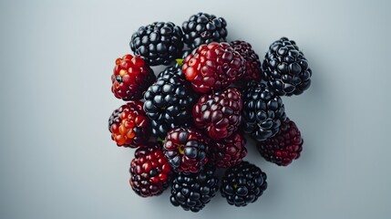 a cluster of blackberries