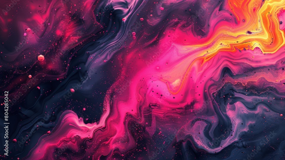 Poster a vibrant abstract background featuring a dynamic blend of pink, orange, and purple colors creating 