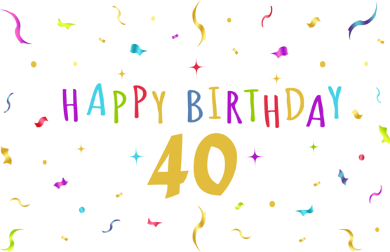 happy birthday graphics, confeti, banner, background, tv wallpaper, colorful - 40