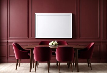 Picture frame mockup for home interior design