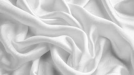 Obraz premium Close Up of White Fabric