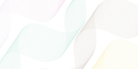 Abstract wave blend waves lines and technology background. white wave line transparent background. blend line white pattern with wavy stripes of the pattern of colorful lines background.