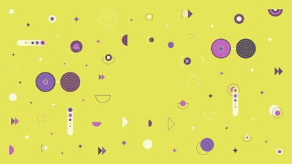 Decorative Abstract shapes with seamless patterns. Geometric shapes with an abstract background. Modern backgrounds. Eyeglasses and abstract shapes background. Colorful vector illustration.