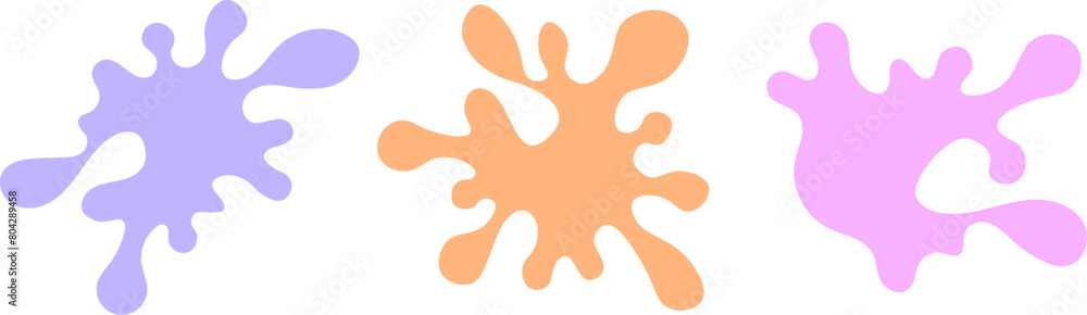 Poster modern liquid irregular blob shape. moving shapes and random blobs for abstract graphic design. tren