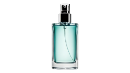 Cologne Spray Bottle isolated on transparent png background. Generative ai